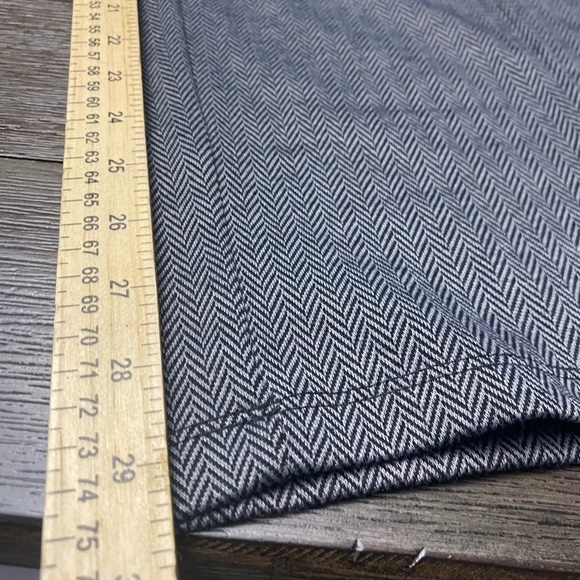 H by Halston Petite Wide-Leg Herringbone Pants with Pintuck Black size 16 - Picture 10 of 12